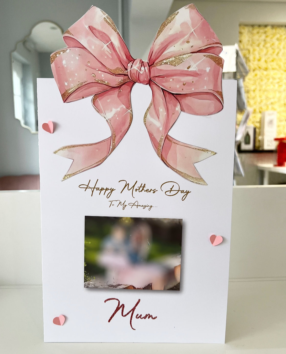Bow Photo Card